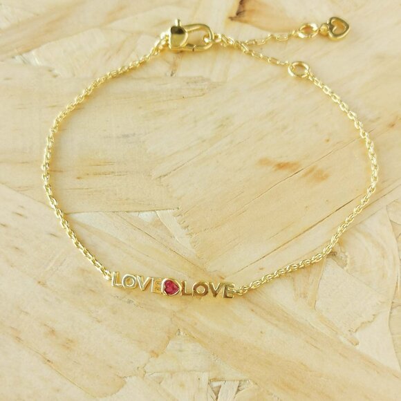 Kate Spade Jewelry - NEW Kate Spade love you mom Bracelet Gold